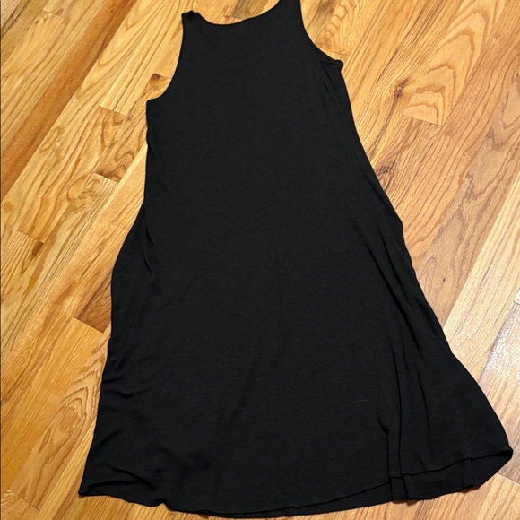 EILEEN FISHER Women’s Viscose-Jersey Scoop-Neck Long Dress; Size Large - Picture 2 of 3